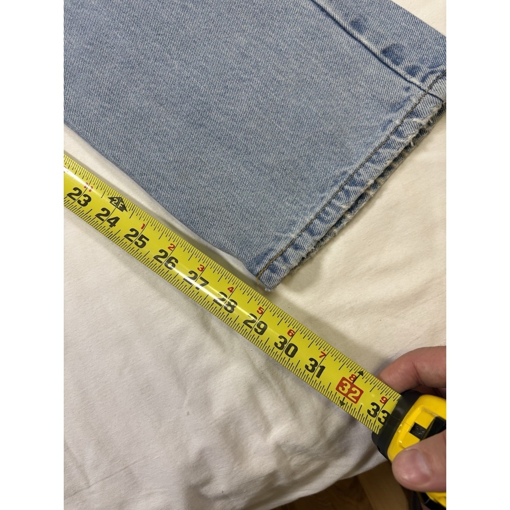 Vintage Levis 505 Blue Jeans Size 33 x 30 June 2002 Made In Colombia Red Tab - Picture 16 of 16